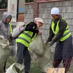 Көше тұрғындары тазалыққа үлес қосты