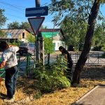 Акция аясында қала көшелері тазартылды
