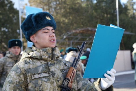 Шекарашылар ант қабылдады