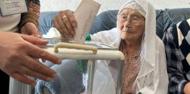 Қонаев қаласында 104 жастағы әже дауыс берді