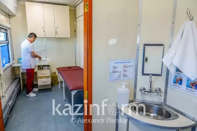 Медицинский поезд «Саламатты Қазақстан» помог свыше 4 тысячам жителей Алматинской области