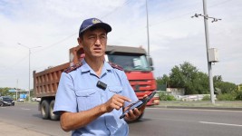 По трассе Алматы – Бишкек идет установка видеокамер