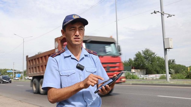 По трассе Алматы – Бишкек идет установка видеокамер