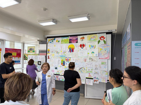 Жас қылқалам шеберлері арасында өткен ерекше сайыс