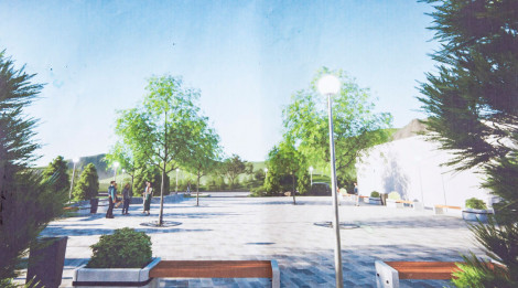 Қаскелеңде уақытша шағын саябақ пайда болады