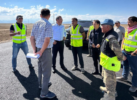 Алматы облысының әкімі жол жөндеу жұмыстарының барысымен танысты