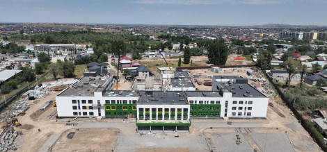 Бұлақтыдағы білім ошағының құрылысы бітуге жақын