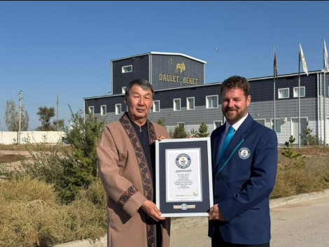 Мың түйеден құралған керуен Гиннестің рекордтар кітабына енді