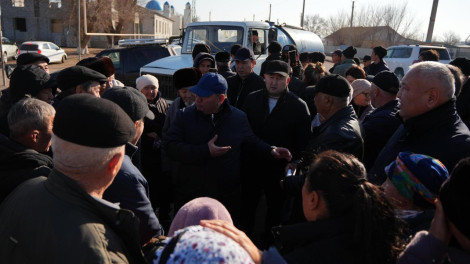 О состоянии водопроводных сетей в селе Акши