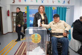 В Конаеве организовано беспрепятственное голосование для граждан с инвалидностью