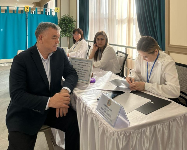 Ход референдума в округе Отеген батыр Илийского района