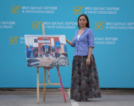 Выборы в Курултай на бумаге: художница из Конаева запечатлела исторический день
