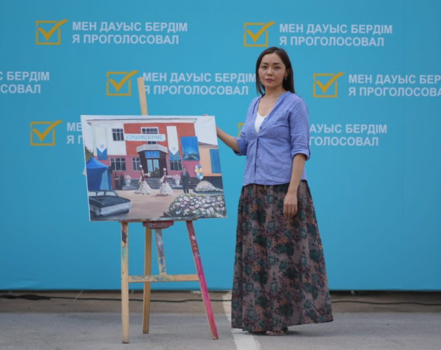 Құрылтай сайлауы қағаз бетінде: Қонаев суретшісі тарихи күнді бейнеледі